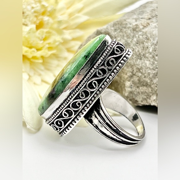 RUBY ZOISITE RING - Picture 5 of 9